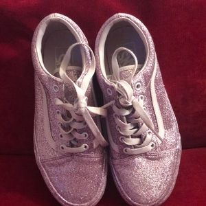 Lavender glitter Vans